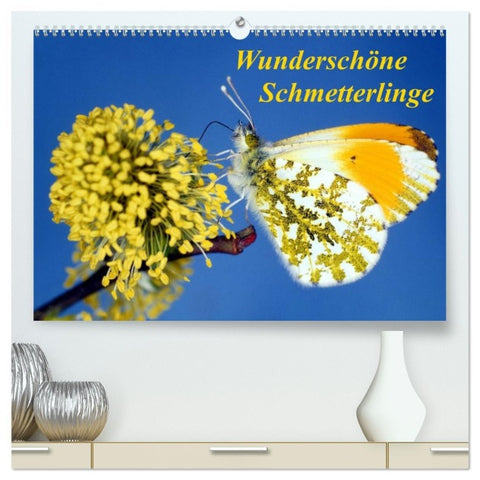 Wunderschöne Schmetterlinge (hochwertiger Premium Wandkalender 2026 DIN A2 quer), Kunstdruck in Hochglanz