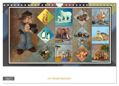 Fotograf auf Pirsch - ein Kinderkalender (Wandkalender 2027 DIN A4 quer), CALVENDO Monatskalender