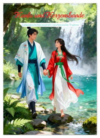 Hanfu und Herzensbande (Wandkalender 2027 DIN A2 hoch), CALVENDO Monatskalender