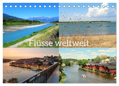 Flüsse weltweit (Tischkalender 2027 DIN A5 quer), CALVENDO Monatskalender