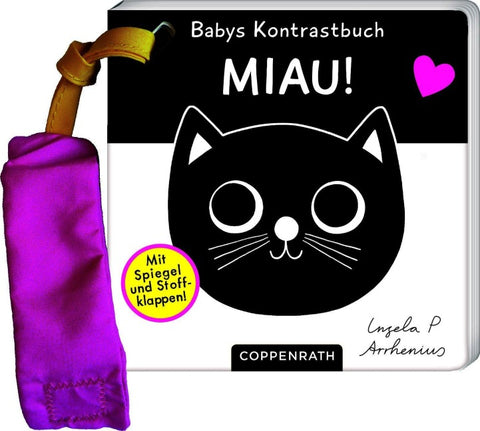 Babys Kontrastbuch für den Buggy: Miau!