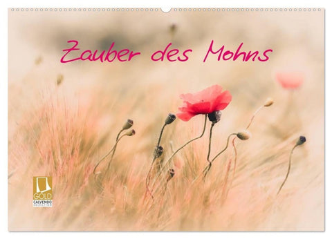 Zauber des Mohns (Wandkalender 2027 DIN A2 quer), CALVENDO Monatskalender