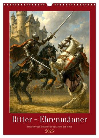 Ritter - Ehrenmänner (Wandkalender 2026 DIN A3 hoch), CALVENDO Monatskalender