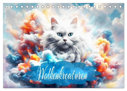 Wolkenkreaturen (Tischkalender 2026 DIN A5 quer), CALVENDO Monatskalender