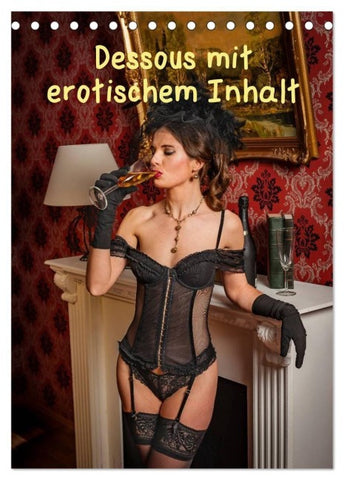 Dessous mit erotischem Inhalt (Tischkalender 2027 DIN A5 hoch), CALVENDO Monatskalender