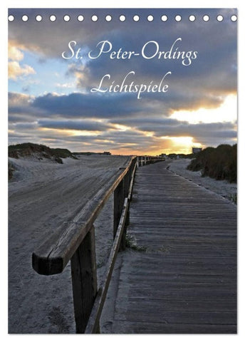 St. Peter-Ordings Lichtspiele (Tischkalender 2027 DIN A5 hoch), CALVENDO Monatskalender