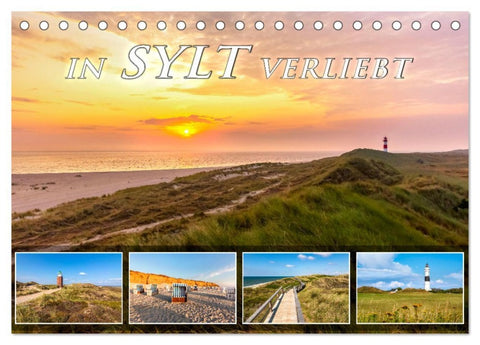 IN SYLT VERLIEBT (Tischkalender 2026 DIN A5 quer), CALVENDO Monatskalender