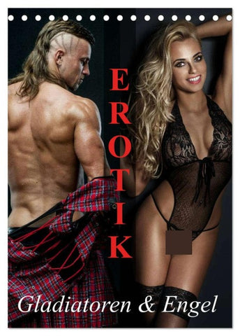 Erotik - Gladiatoren und Engel (Tischkalender 2026 DIN A5 hoch), CALVENDO Monatskalender