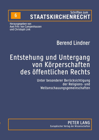 Entstehung und Untergang von Körperschaften des öffentlichen Rechts