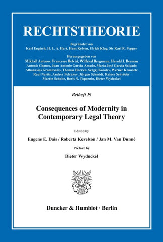 Consequences of Modernity in Contemporary Legal Theory.