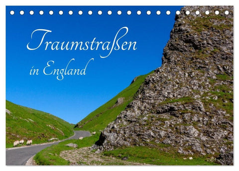 Traumstraßen in England (Tischkalender 2027 DIN A5 quer), CALVENDO Monatskalender