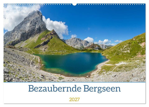Bezaubernde Bergseen (Wandkalender 2027 DIN A2 quer), CALVENDO Monatskalender