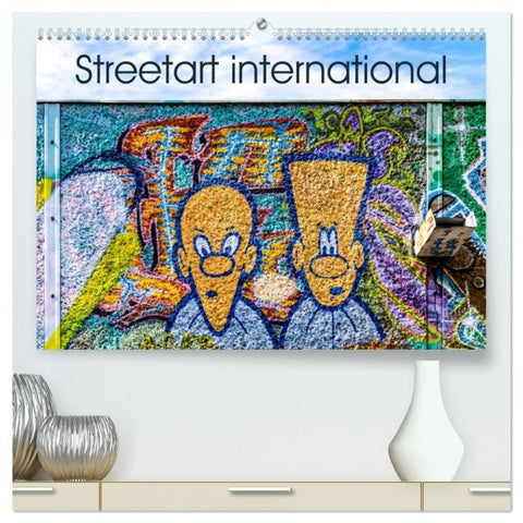 Streetart international (hochwertiger Premium Wandkalender 2027 DIN A2 quer), Kunstdruck in Hochglanz