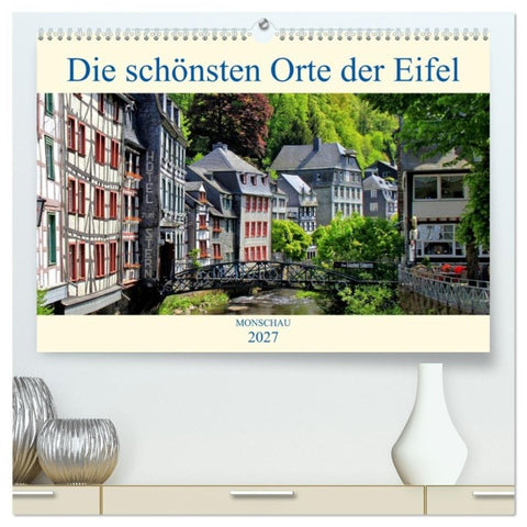 Die schönsten Orte der Eifel - Monschau (hochwertiger Premium Wandkalender 2027 DIN A2 quer), Kunstdruck in Hochglanz
