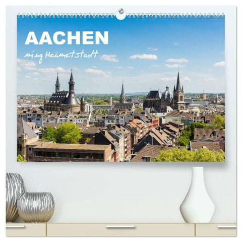Aachen - ming Heämetstadt (hochwertiger Premium Wandkalender 2026 DIN A2 quer), Kunstdruck in Hochglanz