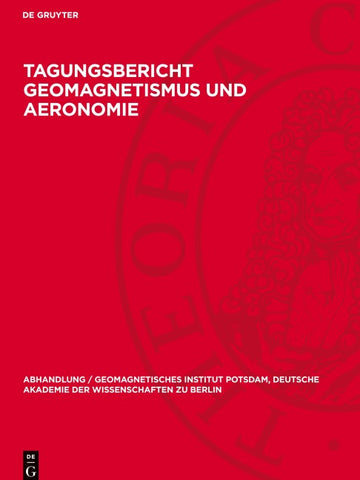 Tagungsbericht Geomagnetismus und Aeronomie