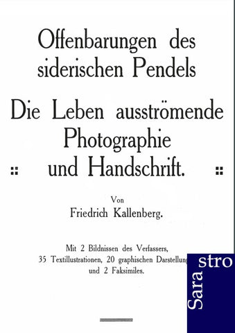Offenbarungen des siderischen Pendels
