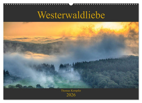 Westerwaldliebe (Wandkalender 2026 DIN A2 quer), CALVENDO Monatskalender