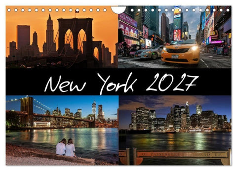 New York (Wandkalender 2027 DIN A4 quer), CALVENDO Monatskalender