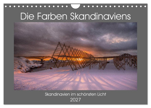 Die Farben Skandinaviens (Wandkalender 2027 DIN A4 quer), CALVENDO Monatskalender