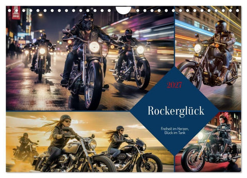 Rockerglück (Wandkalender 2027 DIN A4 quer), CALVENDO Monatskalender