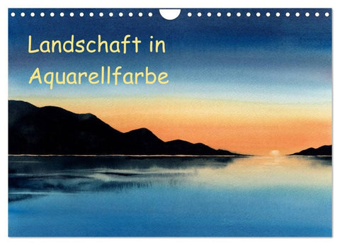 Landschaft in Aquarellfarbe (Wandkalender 2026 DIN A4 quer), CALVENDO Monatskalender