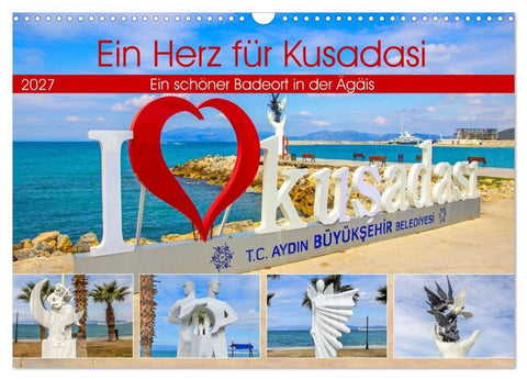 Ein Herz für Kusadasi (Wandkalender 2027 DIN A3 quer), CALVENDO Monatskalender