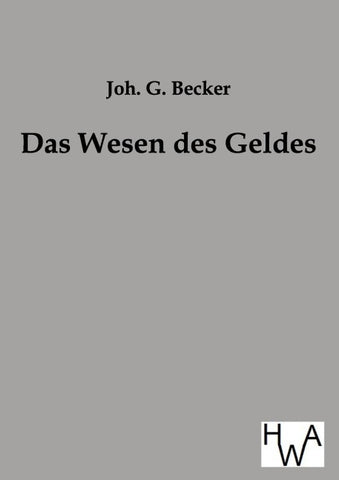 Das Wesen des Geldes