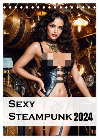 Sexy Steampunk (Tischkalender 2027 DIN A5 hoch), CALVENDO Monatskalender