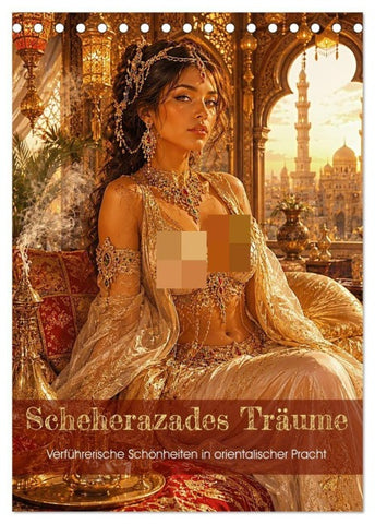 Scheherazades Träume (Tischkalender 2027 DIN A5 hoch), CALVENDO Monatskalender