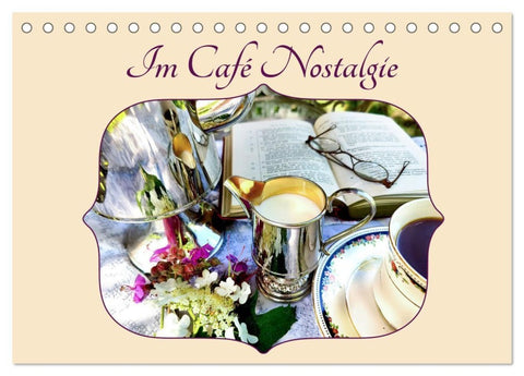 Im Café Nostalgie (Tischkalender 2027 DIN A5 quer), CALVENDO Monatskalender