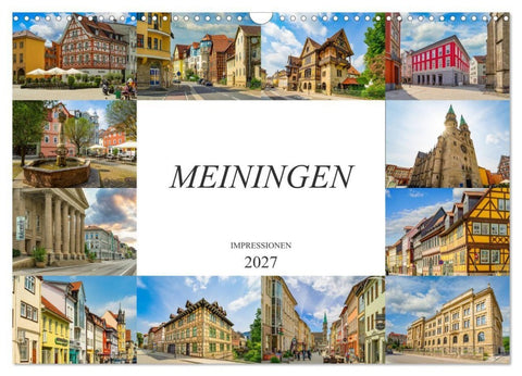 Meiningen Impressionen (Wandkalender 2027 DIN A3 quer), CALVENDO Monatskalender