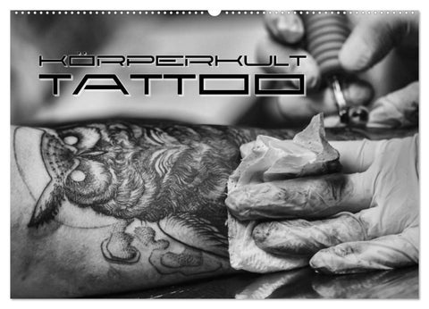 Körperkult Tattoo (Wandkalender 2027 DIN A2 quer), CALVENDO Monatskalender