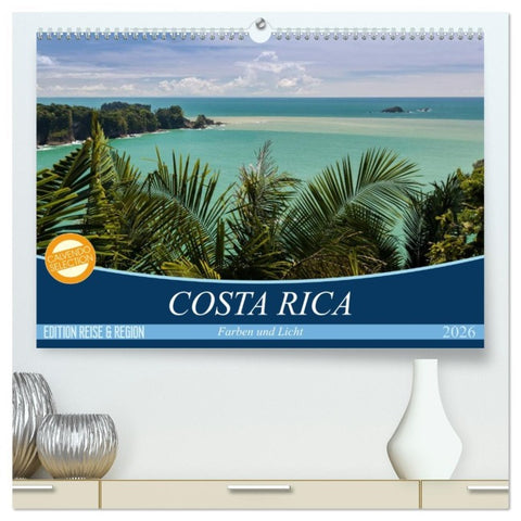 COSTA RICA Farben und Licht (hochwertiger Premium Wandkalender 2026 DIN A2 quer), Kunstdruck in Hochglanz