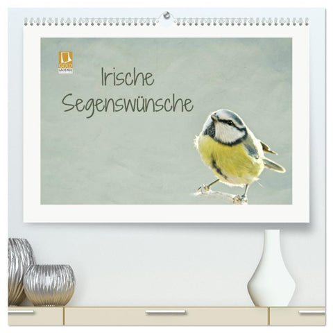 Irische Segenswünsche (hochwertiger Premium Wandkalender 2027 DIN A2 quer), Kunstdruck in Hochglanz