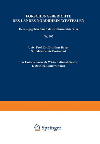 Das Unternehmen als Wirtschaftsstabilisator