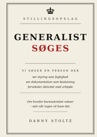 Generalist Søges