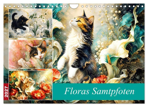 Floras Samtpfoten (Wandkalender 2027 DIN A4 quer), CALVENDO Monatskalender