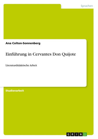 Einführung in Cervantes Don Quijote