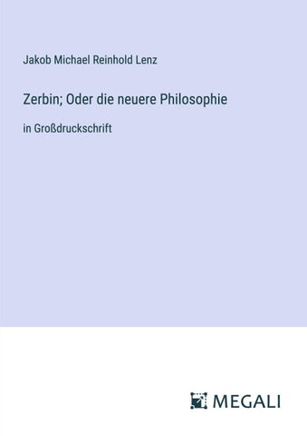 Zerbin; Oder die neuere Philosophie