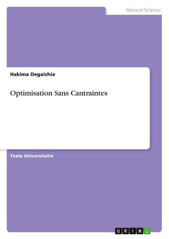 Optimisation Sans Cantraintes