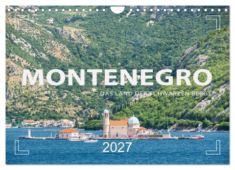 Montenegro - Das Land der schwarzen Berge (Wandkalender 2027 DIN A4 quer), CALVENDO Monatskalender