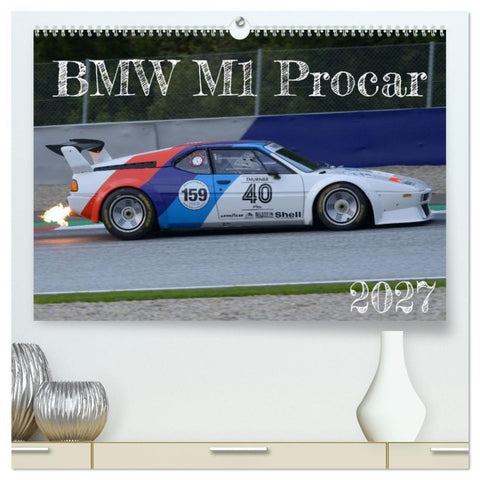 BMW M1 Procar (hochwertiger Premium Wandkalender 2027 DIN A2 quer), Kunstdruck in Hochglanz