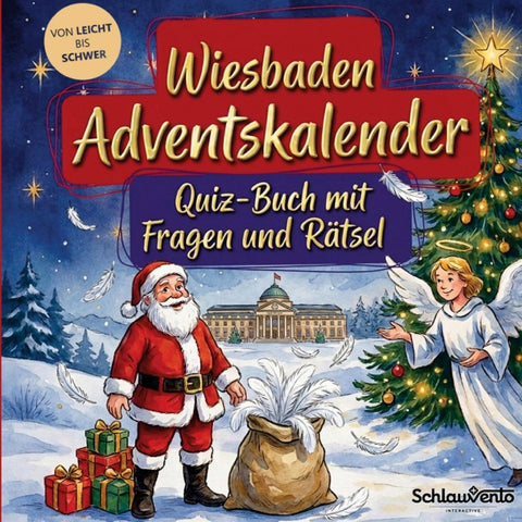 Wiesbaden-Adventskalender: Quiz-Buch mit Fragen und Rätsel
