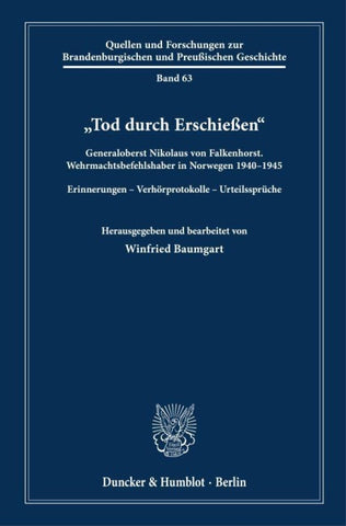 "Tod durch Erschießen"