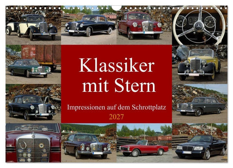 Klassiker mit Stern (Wandkalender 2027 DIN A3 quer), CALVENDO Monatskalender