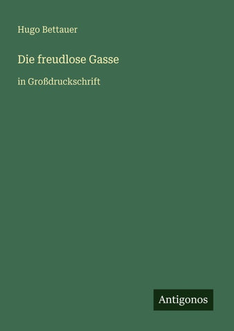 Die freudlose Gasse