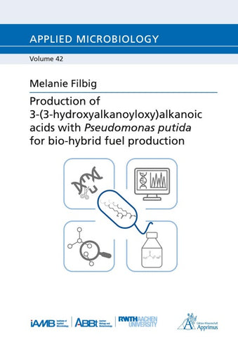 Production of 3-(3-hydroxyalkanoyloxy)alkanoic acids with Pseudomonas putida for bio-hybrid fuel production