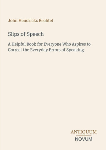 Slips of Speech