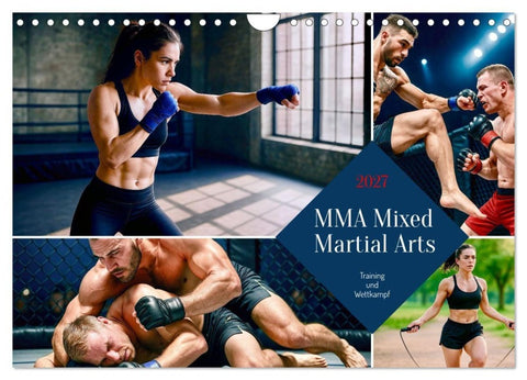 MMA Mixed Martial Arts (Wandkalender 2027 DIN A4 quer), CALVENDO Monatskalender